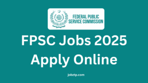 FPSC Jobs 2025 Apply Online