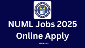 NUML Jobs 2025 Online Apply
